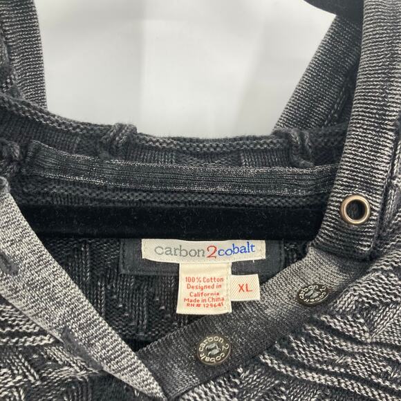 Carbon2Cobalt Aztec Western Textured Gray Hoodie Men’s XL Ranch Rodeo - Picture 5 of 11